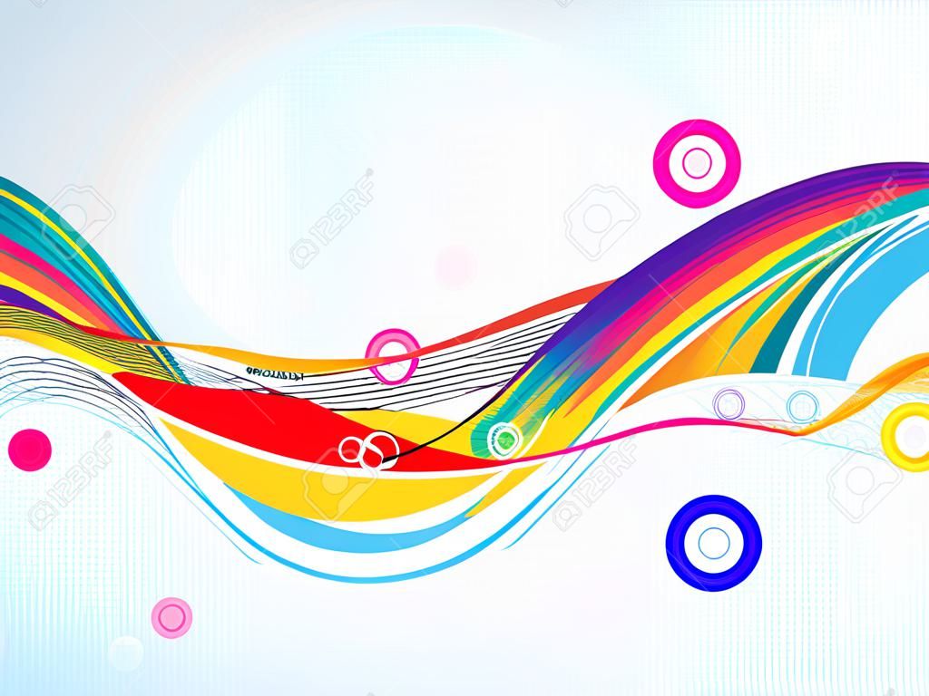 astratto sfondo colorato onda illustrazione vettoriale