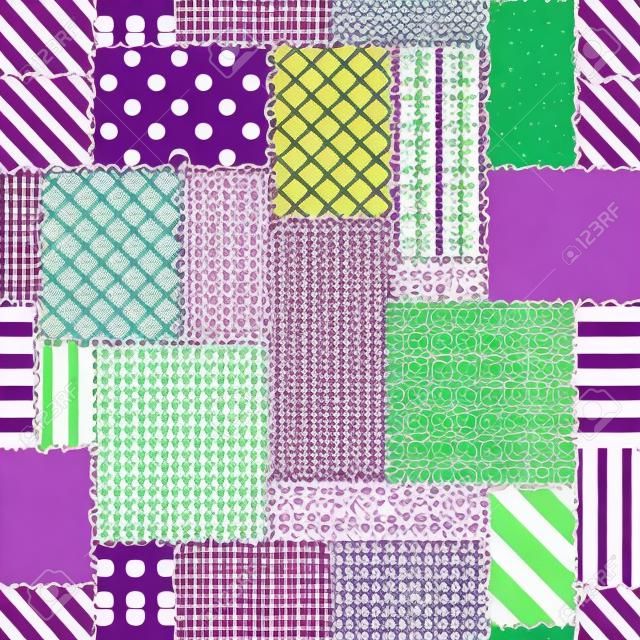 Seamless background pattern. Geometric patchwork pattern of a ractangles.
