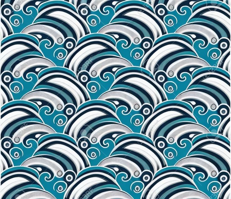 seamless wave pattern design 