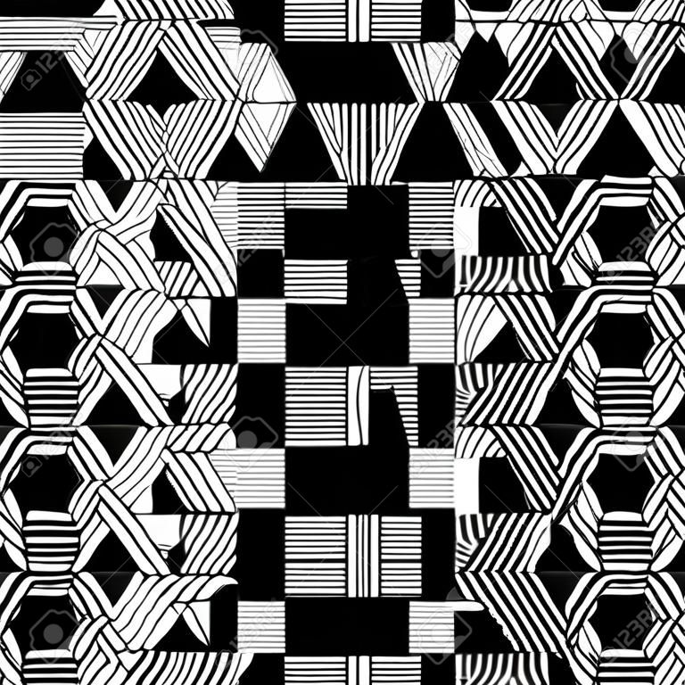 blanco y negro fondo abstracto sin fisuras