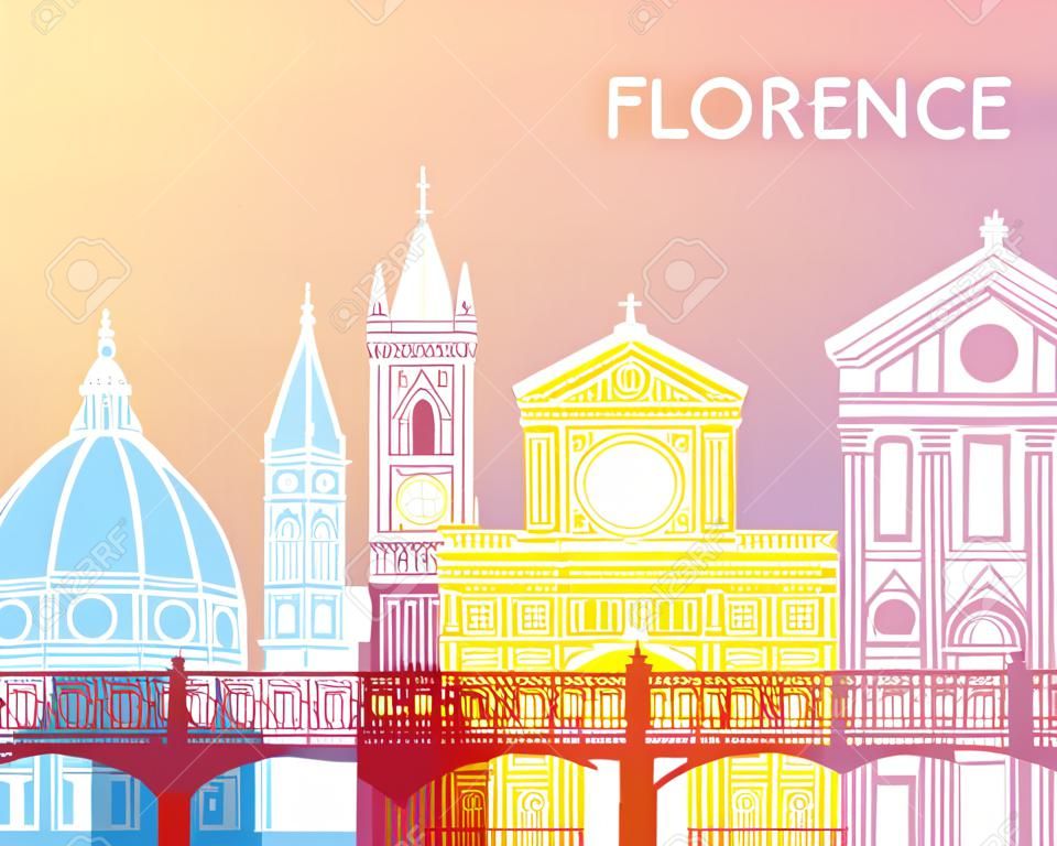 Horizonte de Florencia pop en archivo vectorial editable