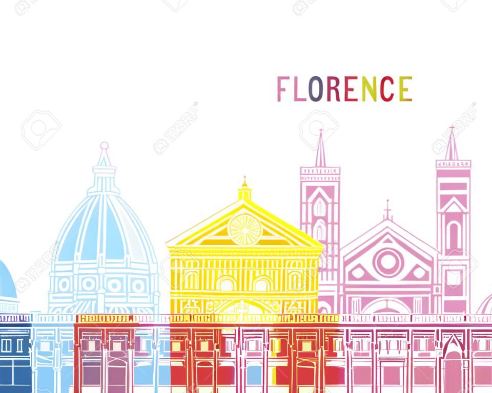 Florence panoramiczny pop w pliku wektorowego do edycji
