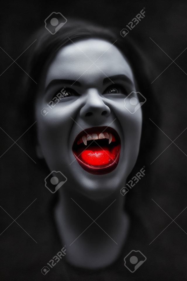 Vampire. Photo closeup