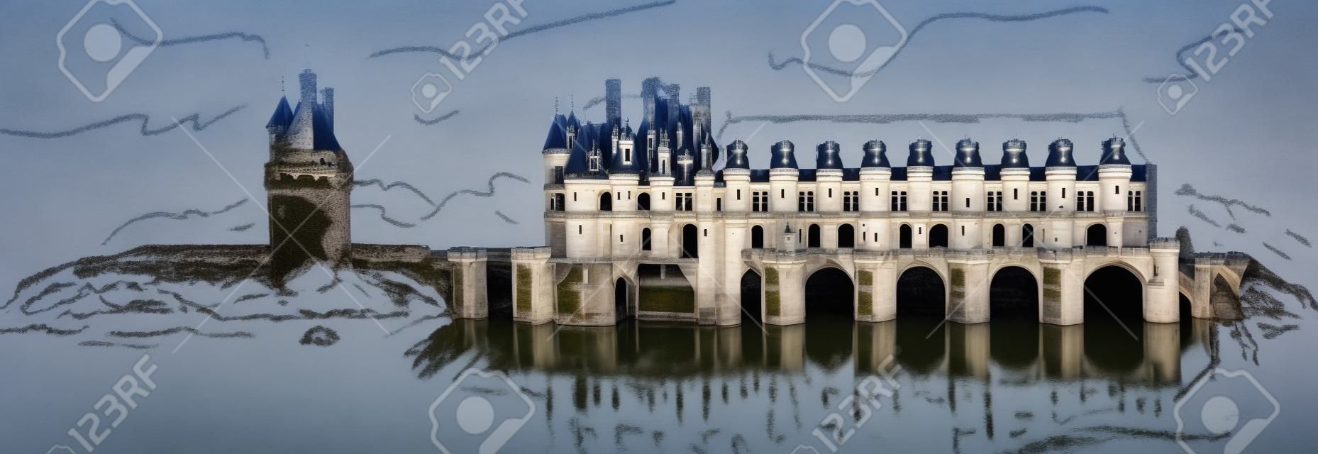 Château de Chenonceau, vallée de la Loire, France.