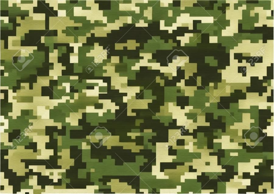 軍の迷彩パターン。抽象的なブラシストロークは、不規則なストライプ迷彩をテクスチャ化しました。デジタル衣類スタイルマスキング迷彩プリント。4色の森のテクスチャ。