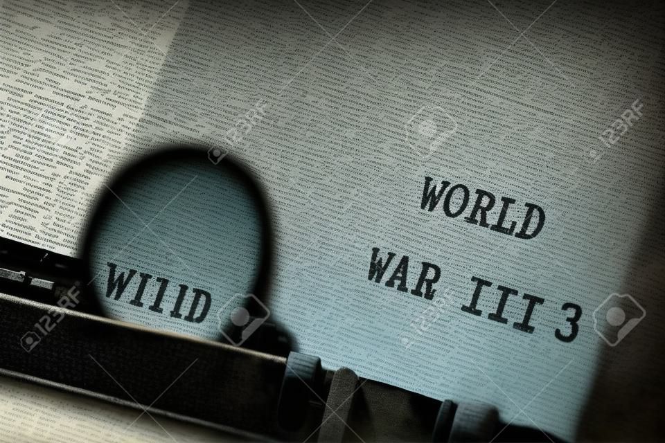Tekst z III wojny światowej napisany na maszynie do pisania