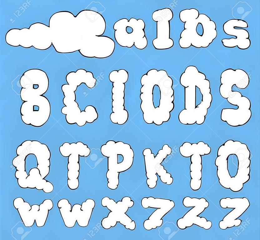Clouds alphabet