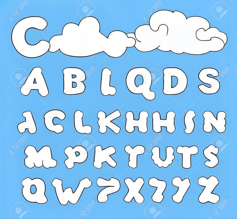 Clouds alphabet
