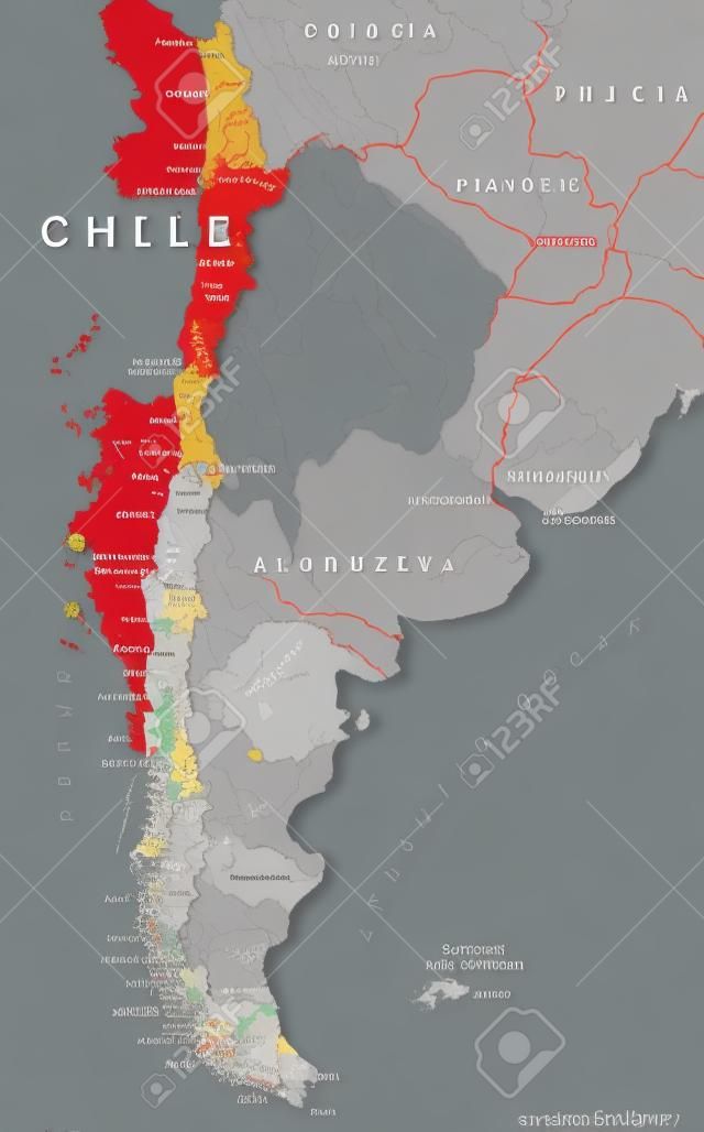 智利的政治地图