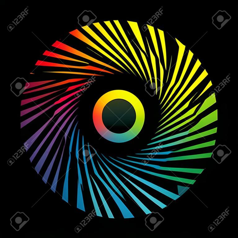 Circular colorful pattern.