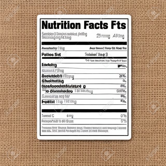 Nutrition Facts Food Label