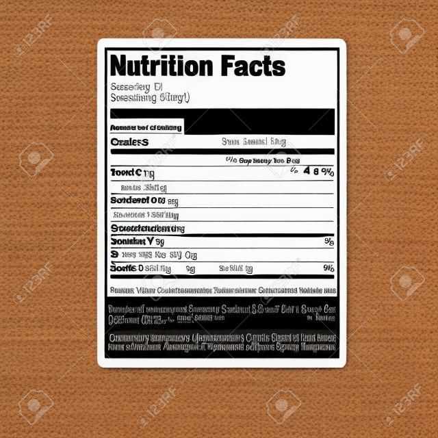 营养食品标签