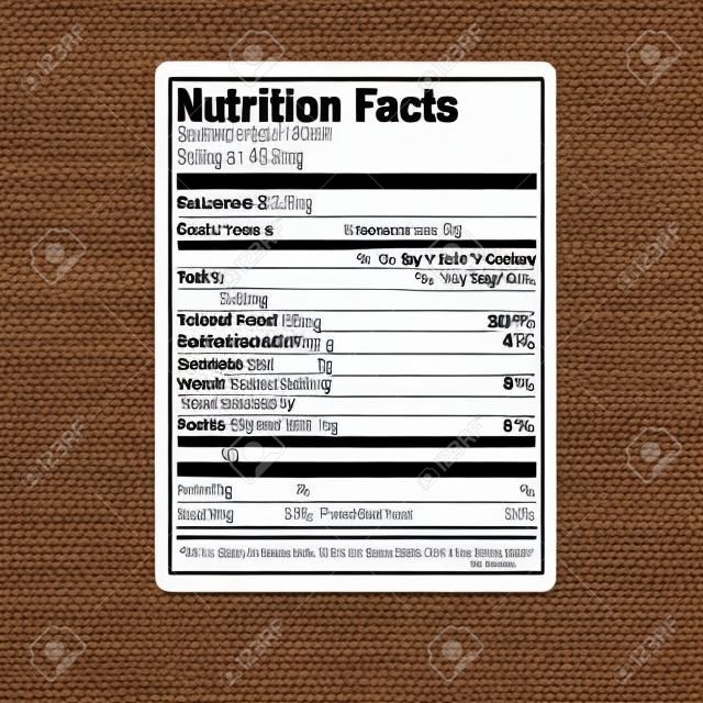 Nährwerte Lebensmittel-Label