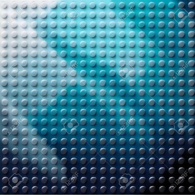 Doskonały wzór wektor z plastikowych części lego. Niebiesko niewyraźne abstrakcyjny.
