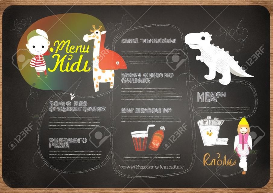 儿童菜单模板