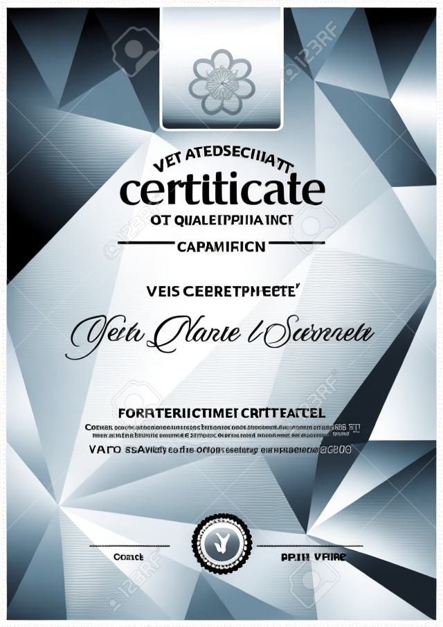 vecteur modèle de certificat.