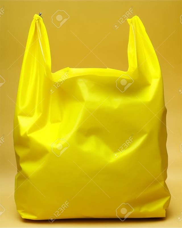 Jaune sac en plastique