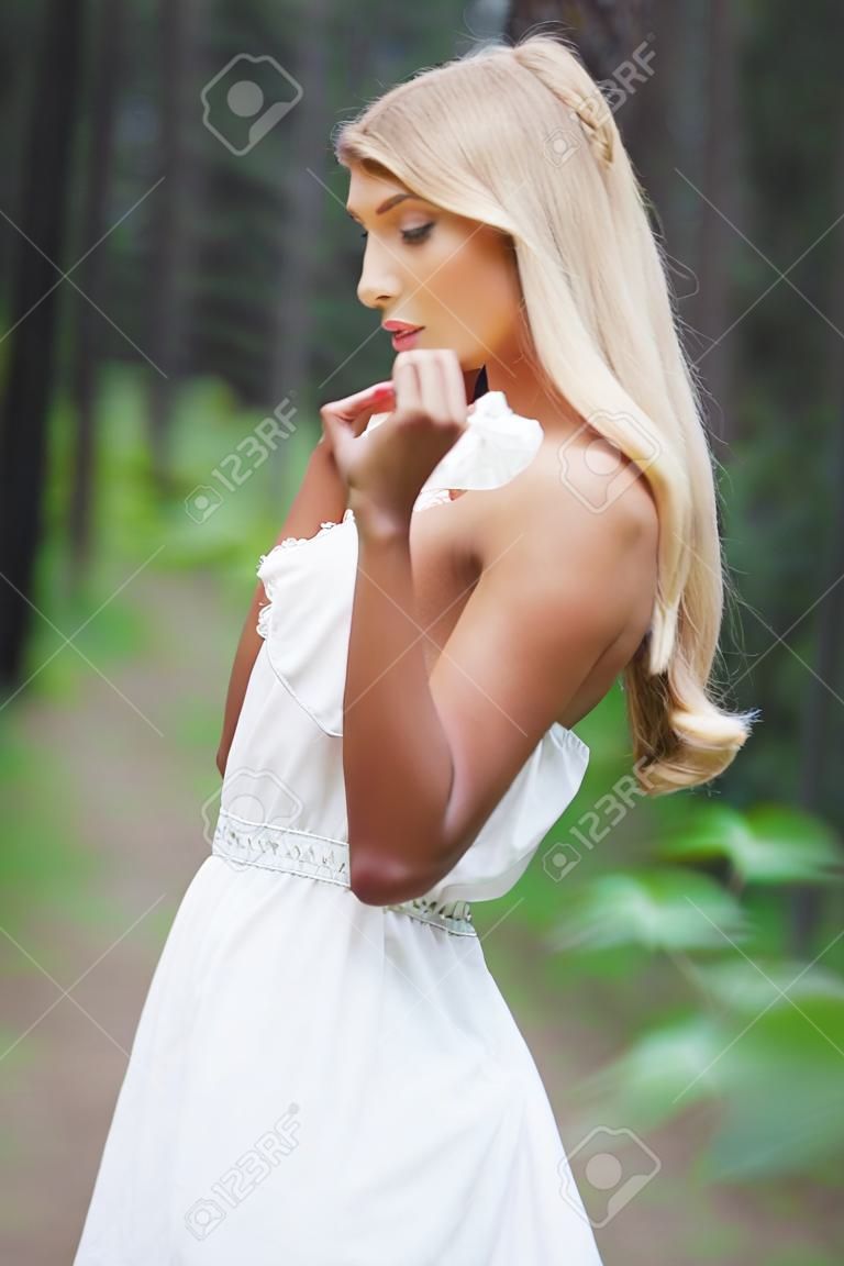 elf.beautiful girl. fantasy young woman in woods