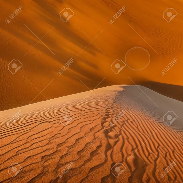 アフリカの砂丘に美しい日