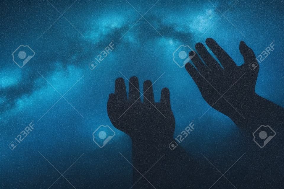 Hands reaching