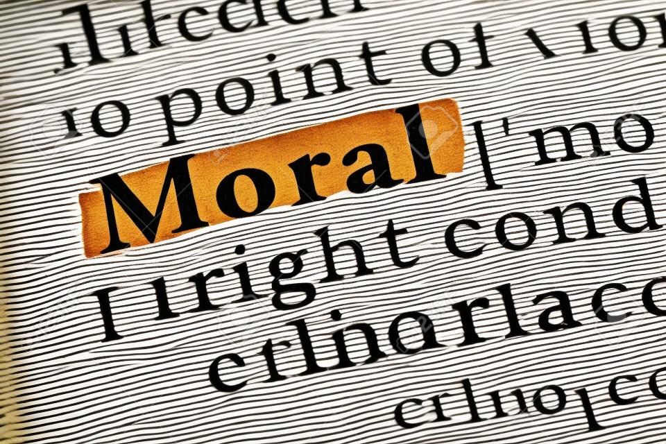 Fake Dictionary, Dictionary definition of the word Moral 