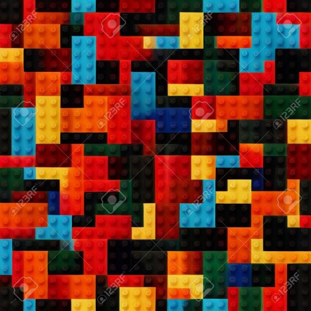 Lego Brick Seamless Background Pattern