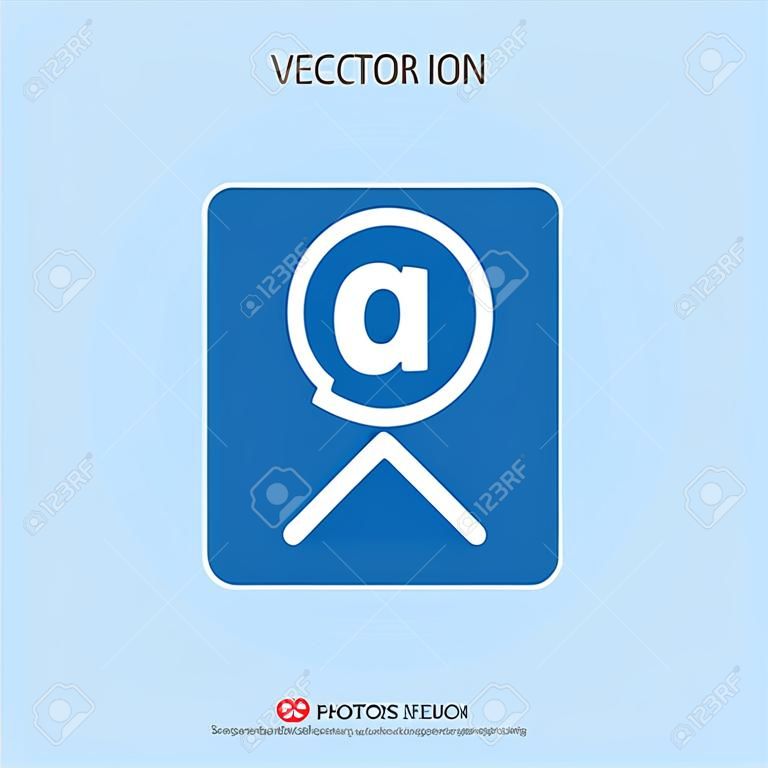 вектор значок адрес