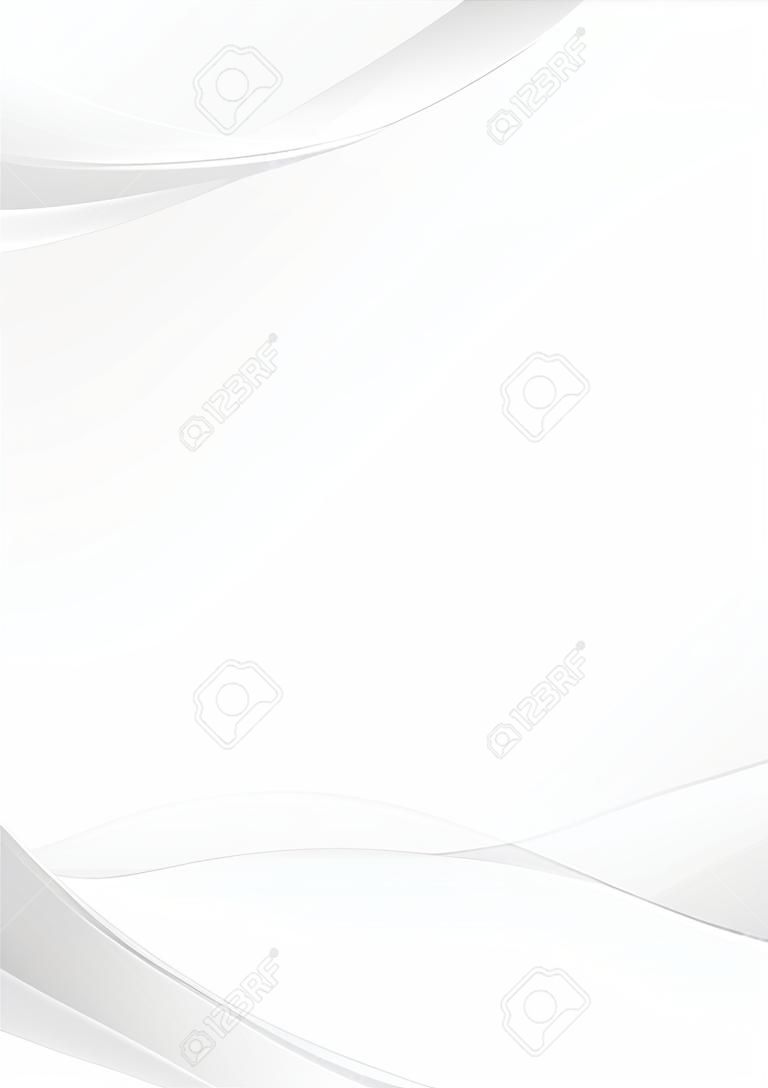 Abstract transparent wave document lines layout modern hi-tech soft folder background. Vector illustration