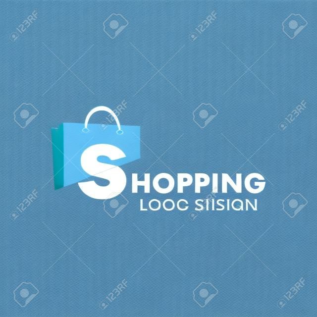 ショッピングのロゴ。ショッピング カートのロゴ。オンライン ショップのロゴ