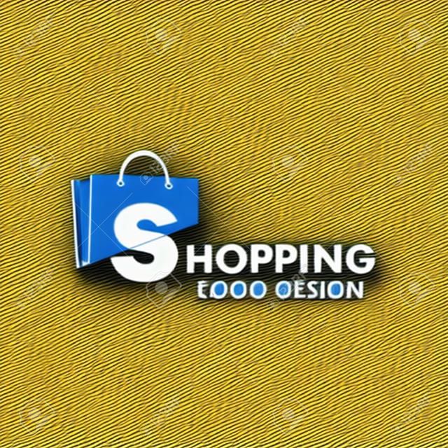 ショッピングのロゴ。ショッピング カートのロゴ。オンライン ショップのロゴ