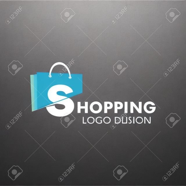 Logotipo do carrinho de compras. Logotipo da loja online