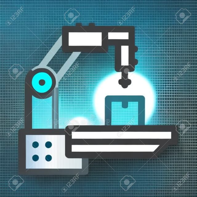 manufacturing technology icon vector. manufacturing technology sign. isolated contour symbol illustration