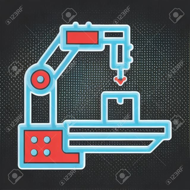 manufacturing technology icon vector. manufacturing technology sign. isolated contour symbol illustration