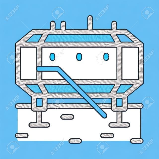 vettore icona stazione polare. segno della stazione polare. illustrazione del simbolo del contorno isolato