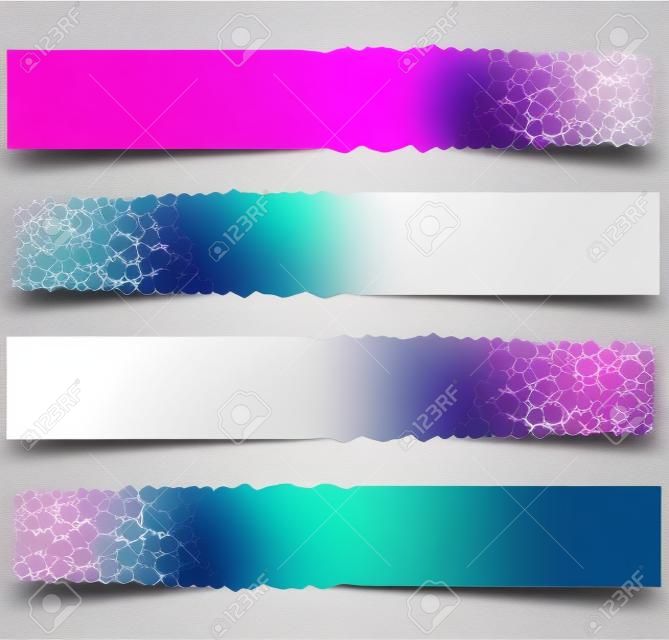Blank Brightly Digital Banners set, Abstract Headers for your text or design