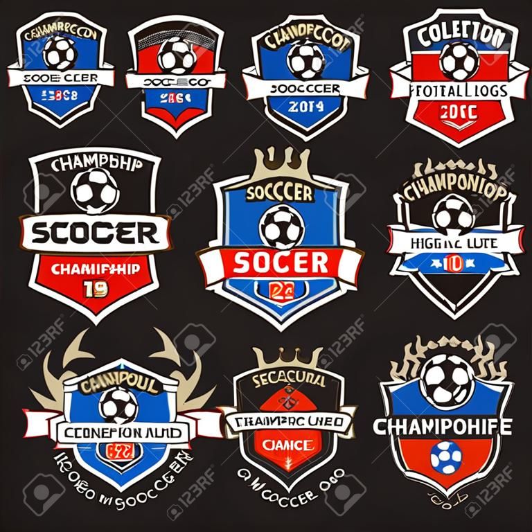 Şampiyona Logolarının genel Futbol veya Futbol takımı logoları koleksiyonu