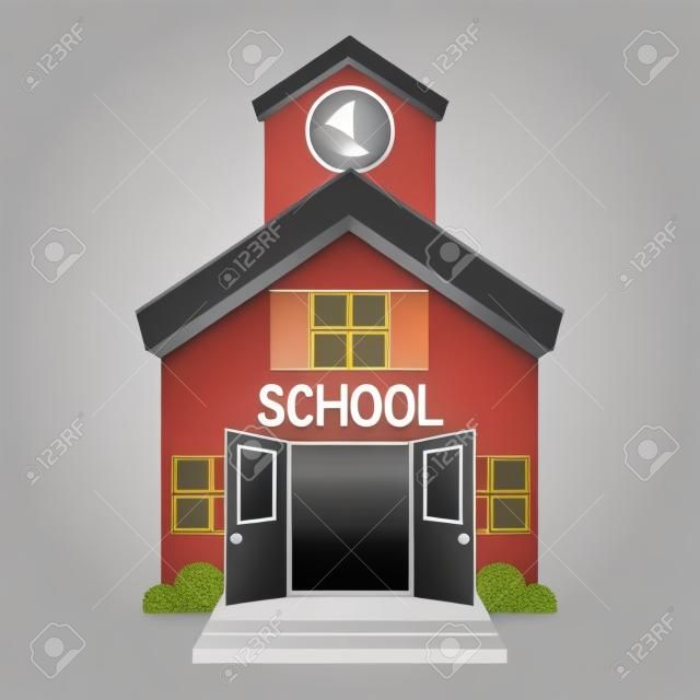 向量的学校建筑