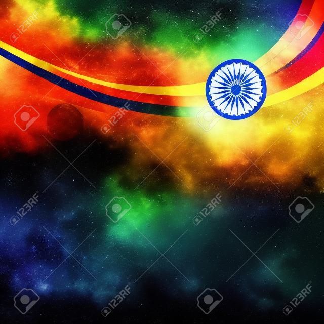 beautiful indian flag background with space for your text