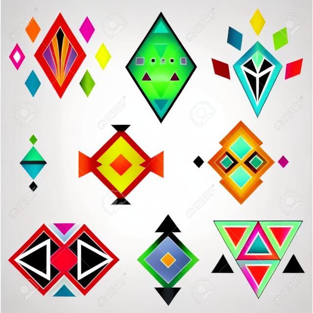 Geometric shapes, design elements. Vector collection