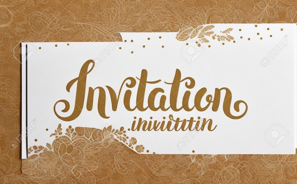 Lettering Invitation You are invited
