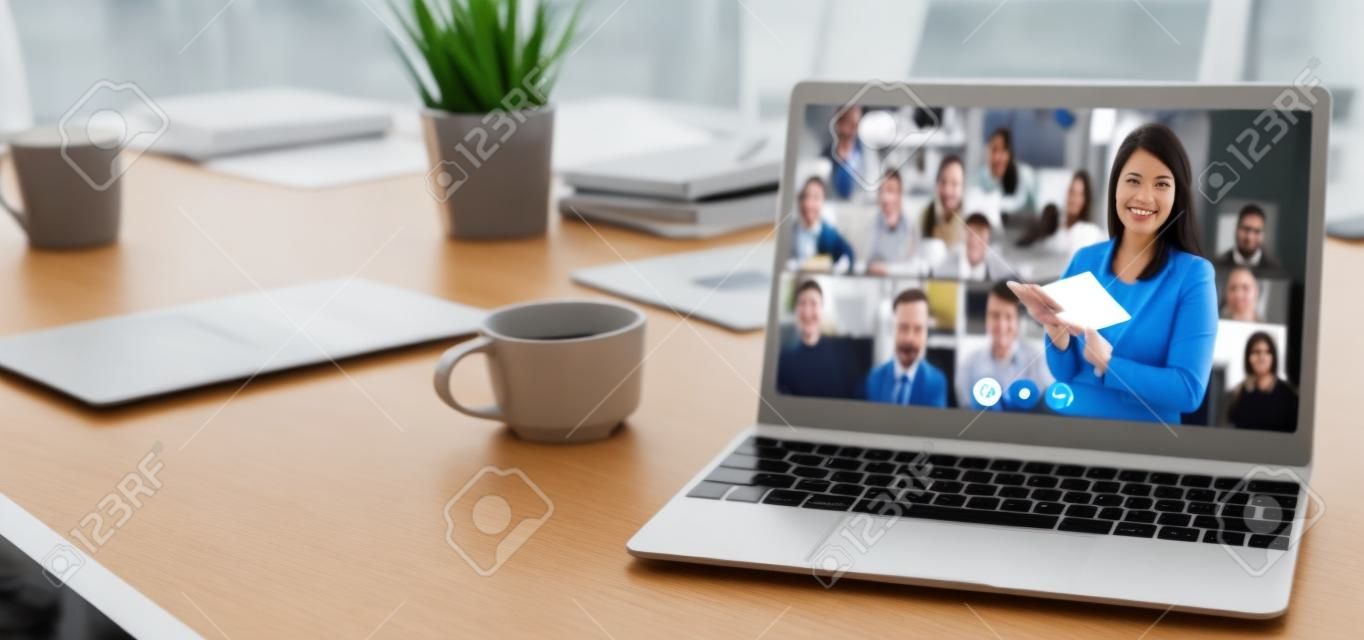 E-learning and Online Education for Student and University Concept. Video conference call technology to carry out digital training course for student to do remote learning from anywhere.