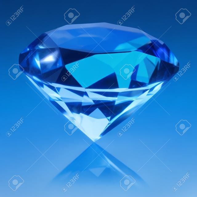 孤立的蓝钻石