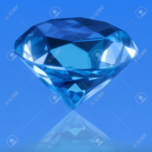 изолированные голубой бриллиант