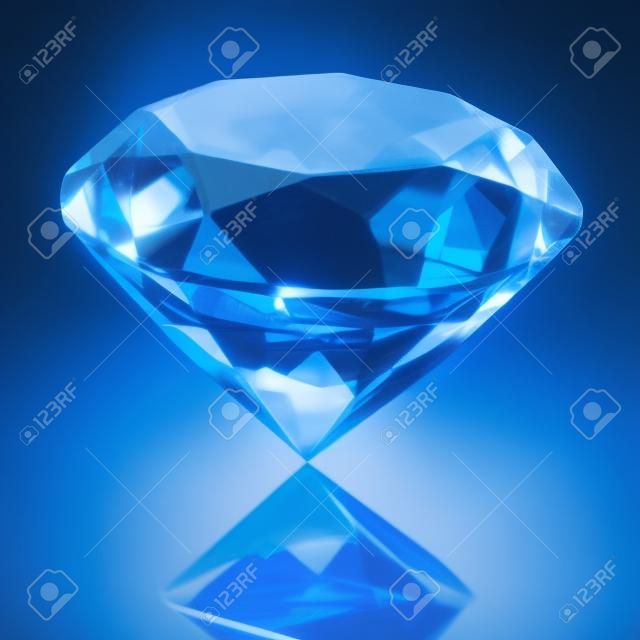 Izolowane niebieski diament