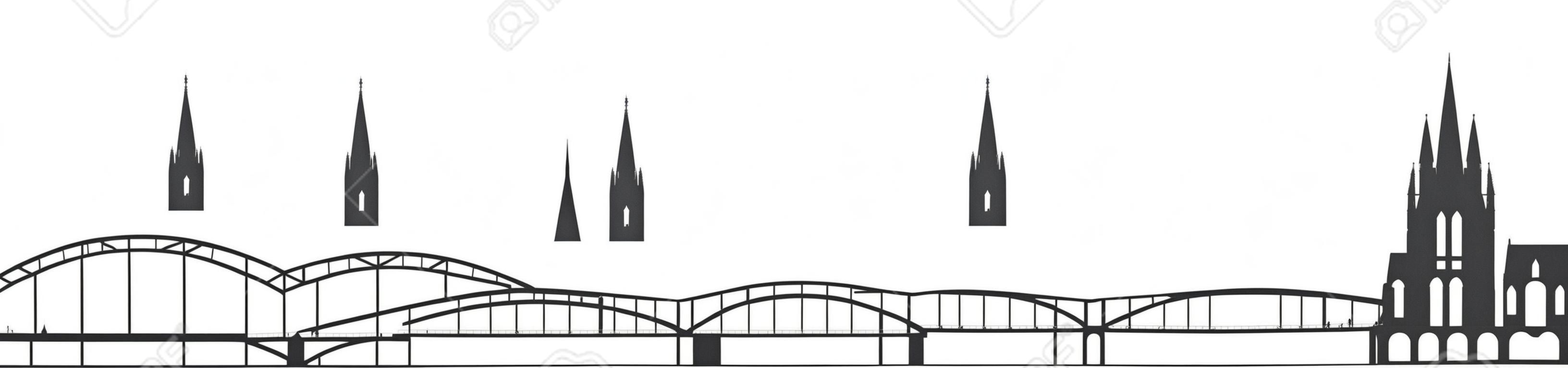 Köln láthatár német város