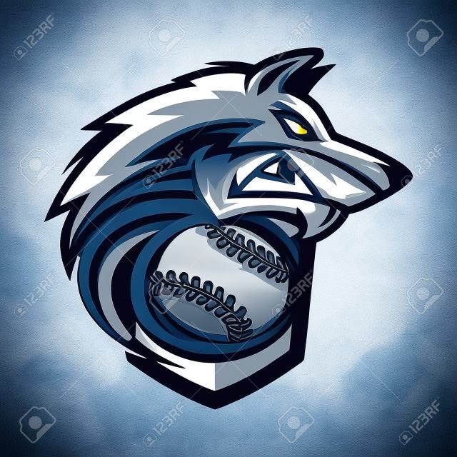Baseball-Wolf-Team-Logo