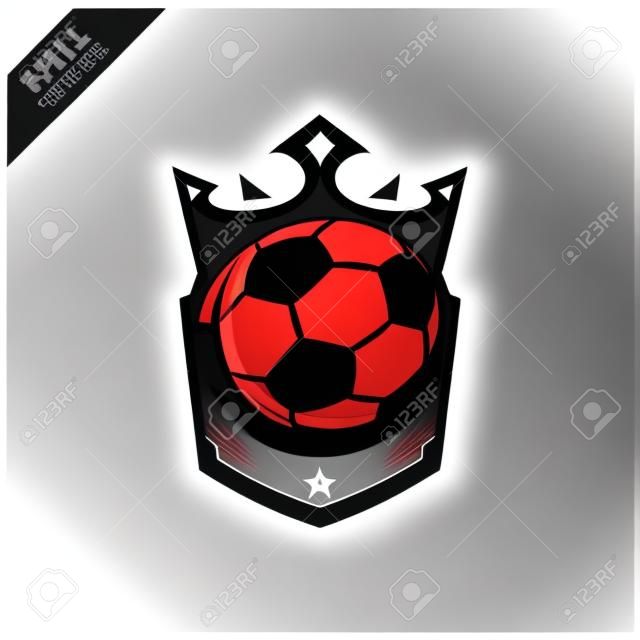 Voetbal Koning Logo Vector