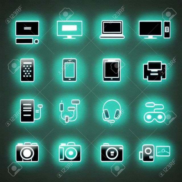 Iconos de dispositivos electrónicos