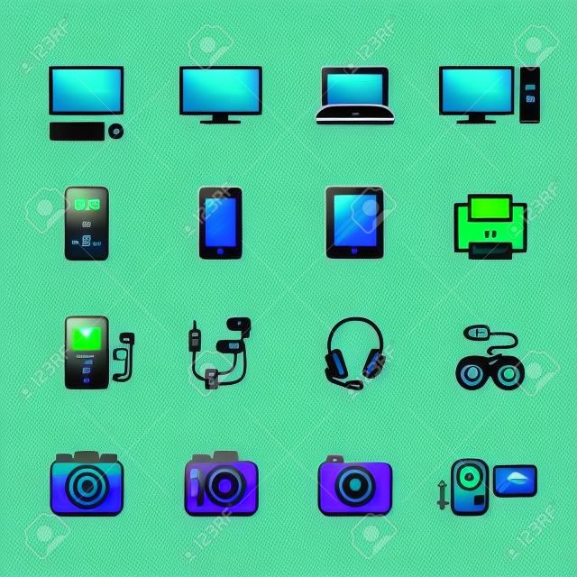 Iconos de dispositivos electrónicos