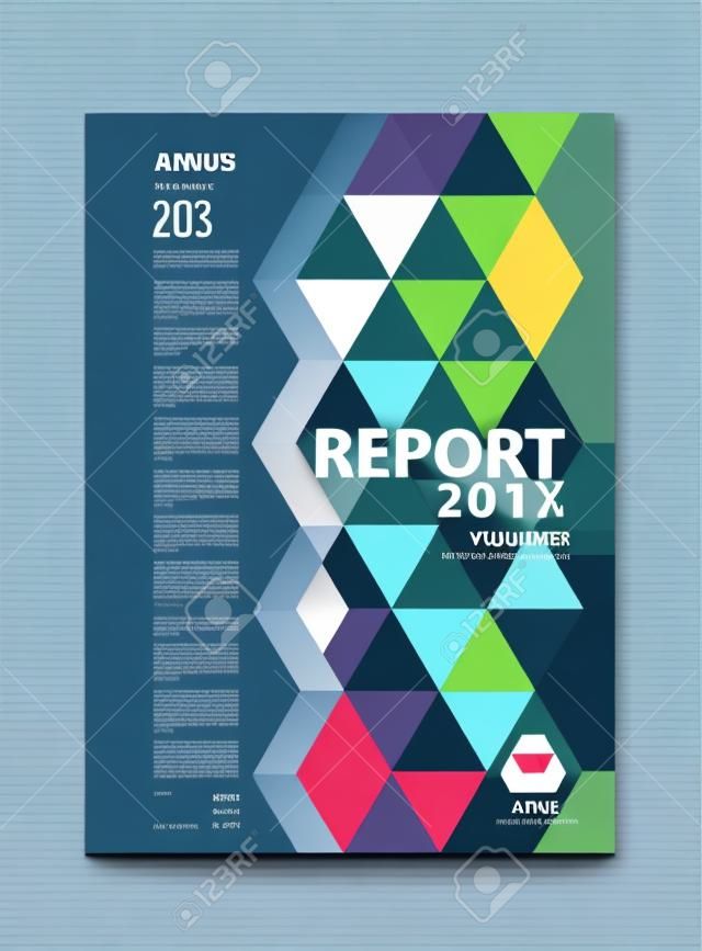 年度报告覆盖设计向量